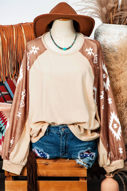 Clothing Western Patch Long Sleeve Top